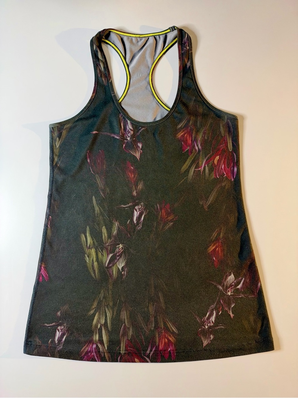 lululemon Cool Racerback Tank Floral Midnight Iris Multi Est. Sz 10